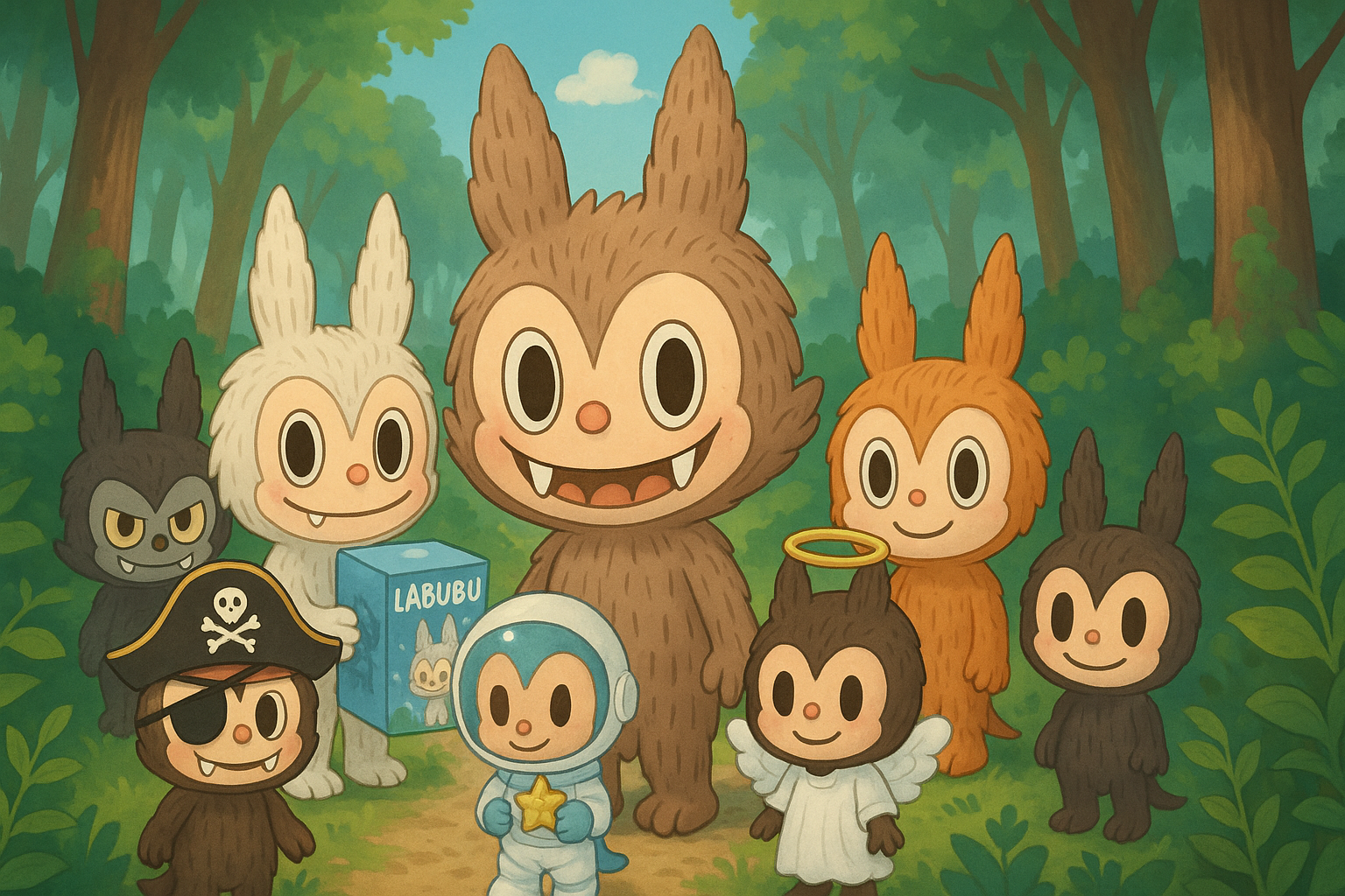 Weird, cute, Labubu collectibles