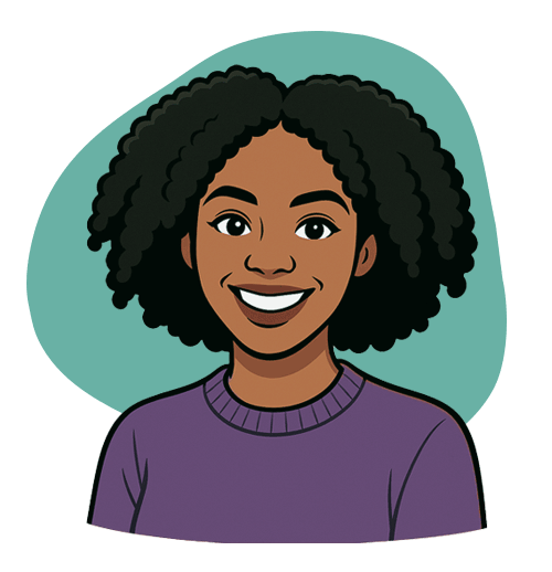 Mary Teresa Rosa founder of How I Search, in purplre top.