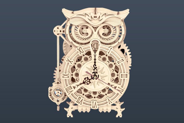 Interactive owl 3D puzzle for adults.