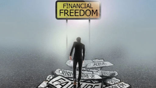 Man with financial freedom mindset.