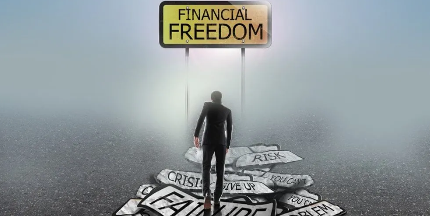 Man with financial freedom mindset.