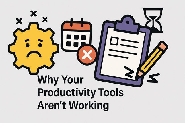 Icons for various productivity tools.